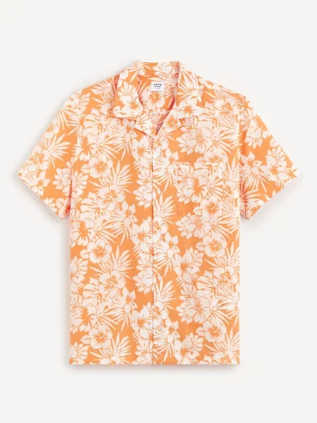 Cămașă Celio de in alb