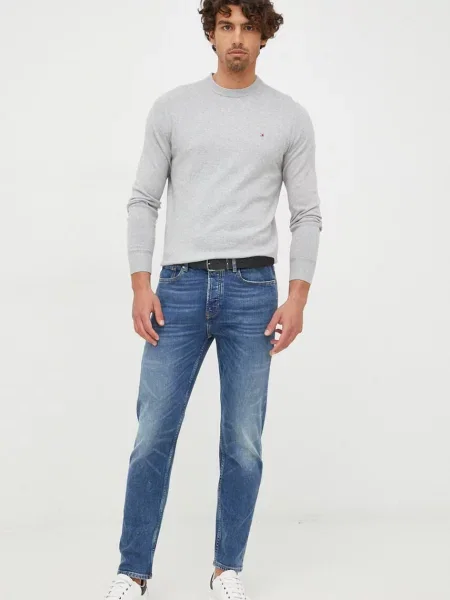 Tommy Hilfiger Pulover s primesjo kašmirja siva