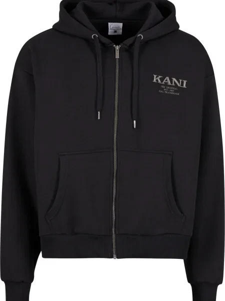 Karl Kani Hanorac Retro Rhinestone' negru