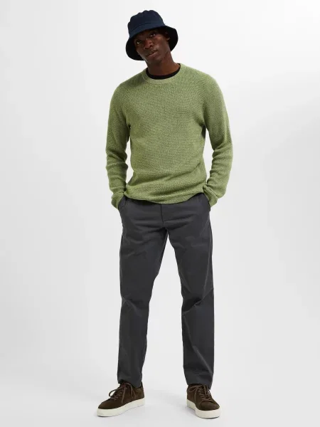 SELECTED HOMME Chino hlače Miles Flex temno siva