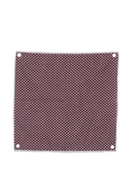 Fular Eleventy cu imagine cu imprimeu geometric roșu