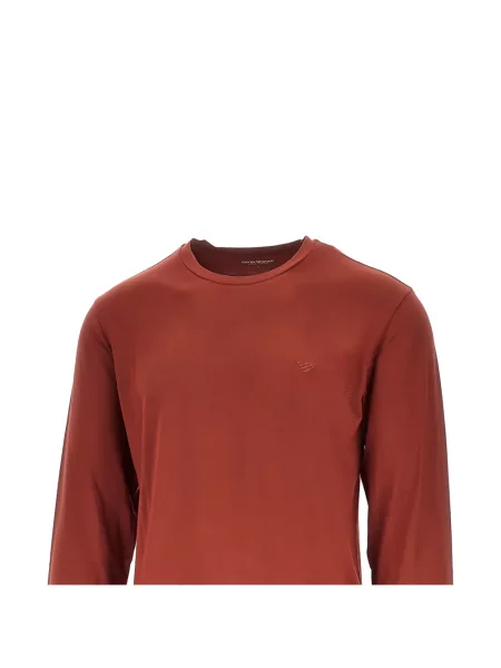 Μακρύς μπλούζα Ea7 Emporio Armani με σχέδιο κόκκινο