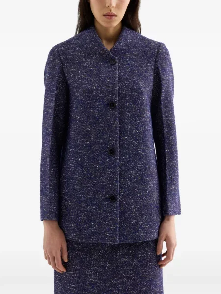 Geacă Jil Sander de lână violet