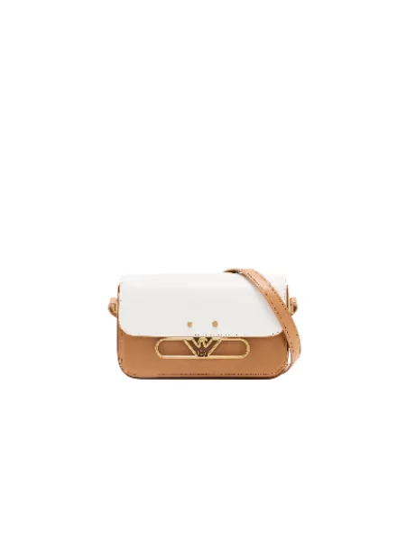 Torebka Emporio Armani z logo brązowa
