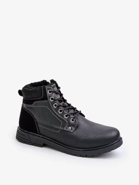 Usnjene gležnjarji Pe1 črna