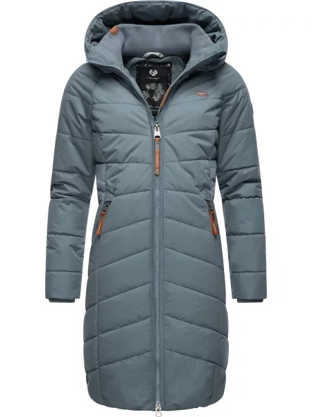 Ragwear Palton de iarnă Dizzie fumuriu / maro caramel albastru