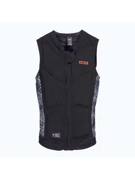 Kamizelka ochronna ION Lunis Front Zip black czarna