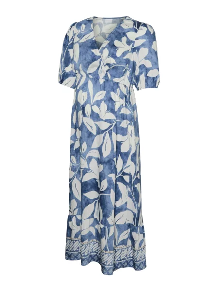 MAMALICIOUS Rochie MLMALIKKA TESS albastru denim alb