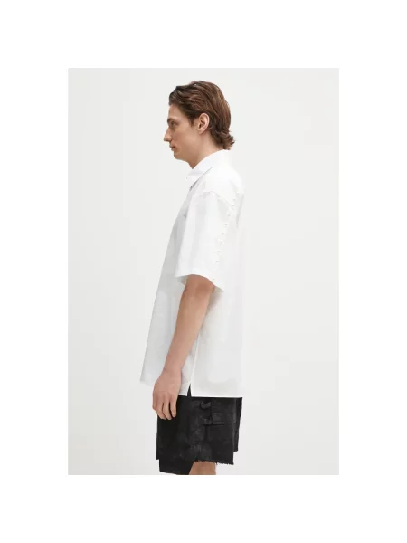 AMBUSH koszula Pearl Button Shirt relaxed z kołnierzykiem klasycznym biały