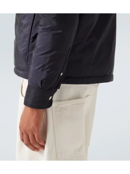 Geacă cu puf Moncler albastru