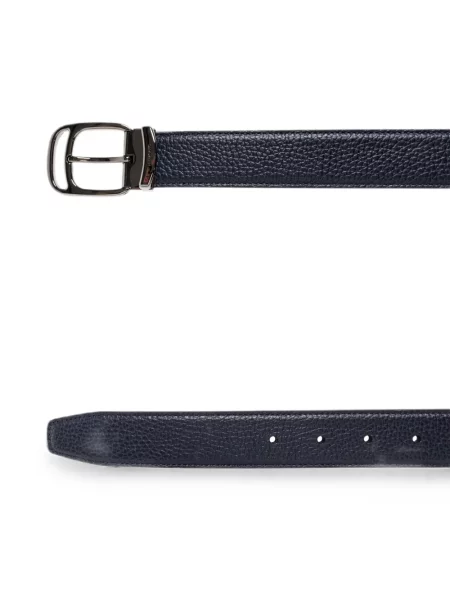 Cu centură reversibil curea Ferragamo din piele albastru