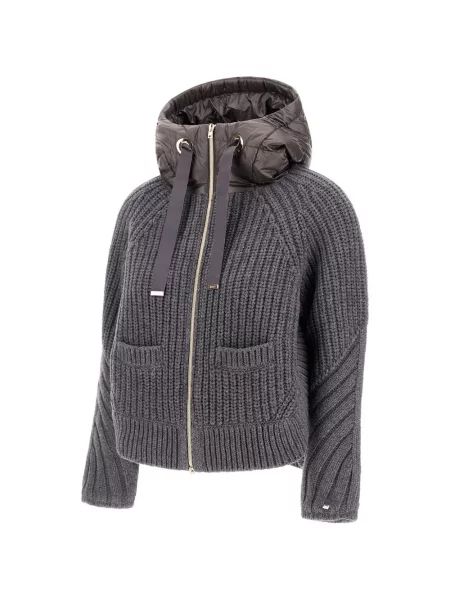 Cardigan Herno de lână gri