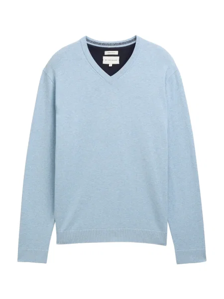 TOM TAILOR Pulover deschis albastru