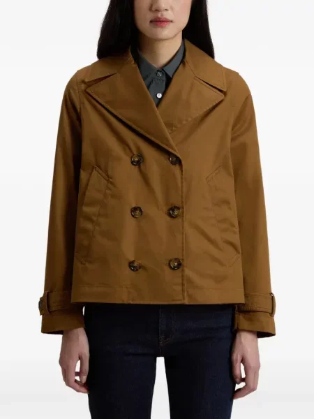 Geacă Woolrich cu două rânduri de nasturi maro