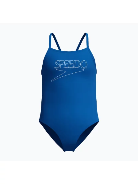 Gyerek egyrészes úszódressz Speedo Endurance+ Logo Thinstrap Turkish Sea. Méret: cm kék