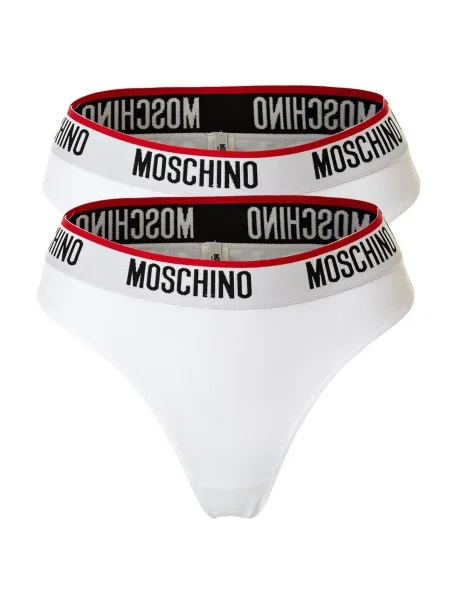 MOSCHINO Kalhotky krvavě červená / černá bílá