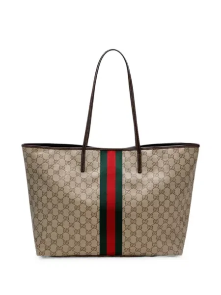 Geantă shopper Gucci cu dungi