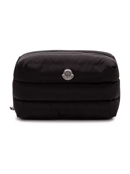 Kosmetyczka Moncler pikowana czarna