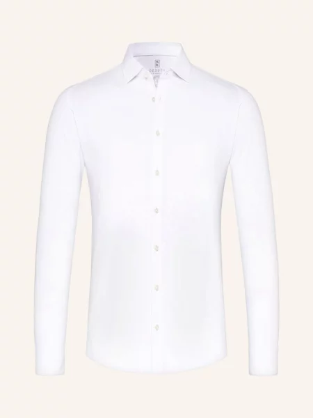 Desoto Žerzejová Košile Slim Fit bílá
