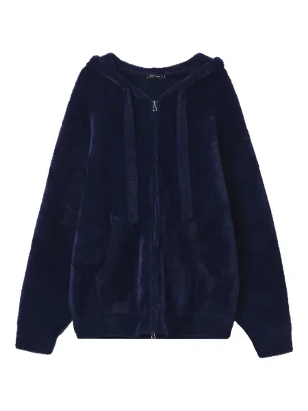 Cardigan Tout A Coup cu glugă albastru