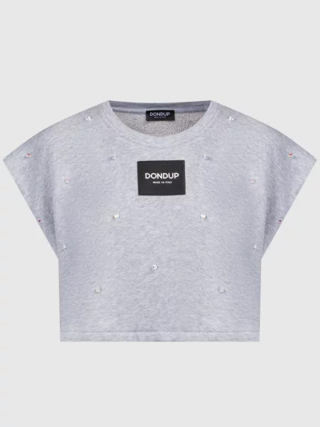 Топ з намистинами Dondup сірий