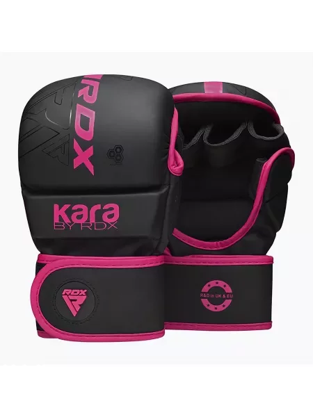 Rękawice grapplingowe RDX F6 Shooter Grappling pink czarne