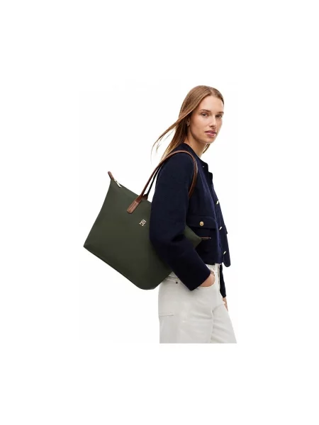 Geantă Tommy Hilfiger maro