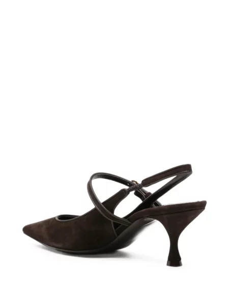 Pantofi cu toc Dolce & Gabbana slingback maro