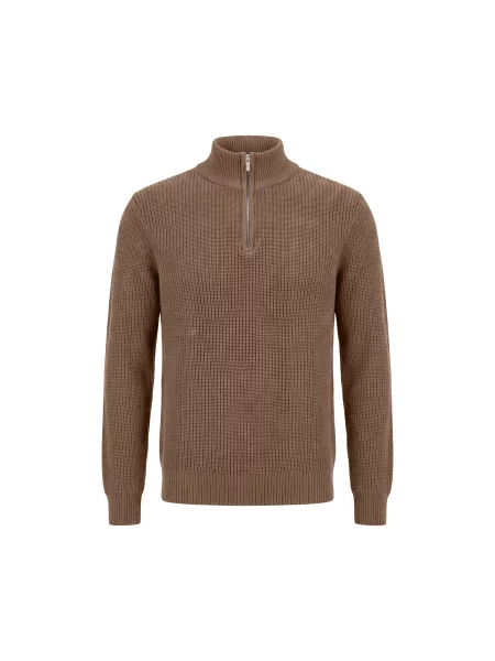 DAN FOX APPAREL Pulover Leart taupe gri