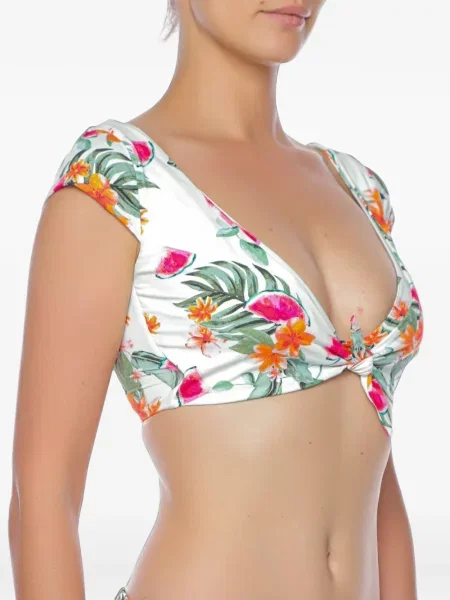 Top Banana Moon cu model floral cu imagine