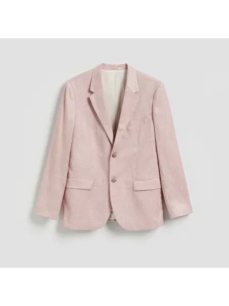 Reserved Slim fit blézer pasztellpink