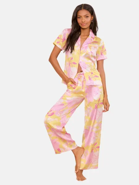 Lipsy Pijama / roz / rosé galben