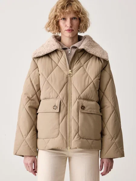 Barbour zimní bunda Eva béžová