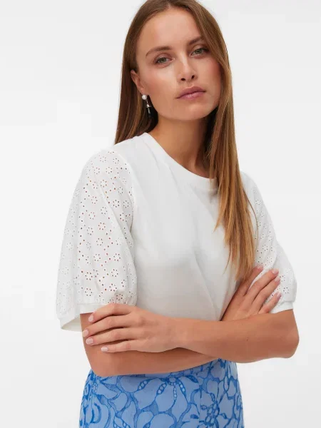Vero Moda Bluză Janni alb