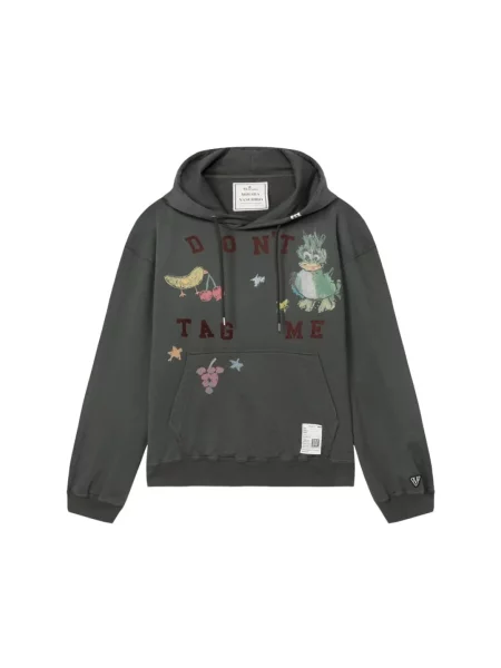 Bluza z kapturem Mihara Yasuhiro z kapturem z nadrukiem czarna