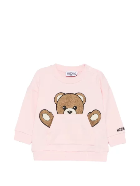 Gyerek melegítő felső Moschino rózsaszín