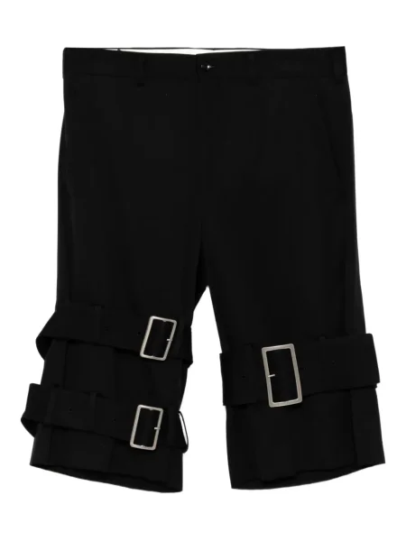 Pantaloni scurți Comme Des Garcons Homme Plus cu cataramă negru