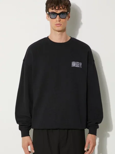 Awake NY mikina Awake Crewneck černá