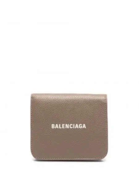Portofel Balenciaga cu imagine maro