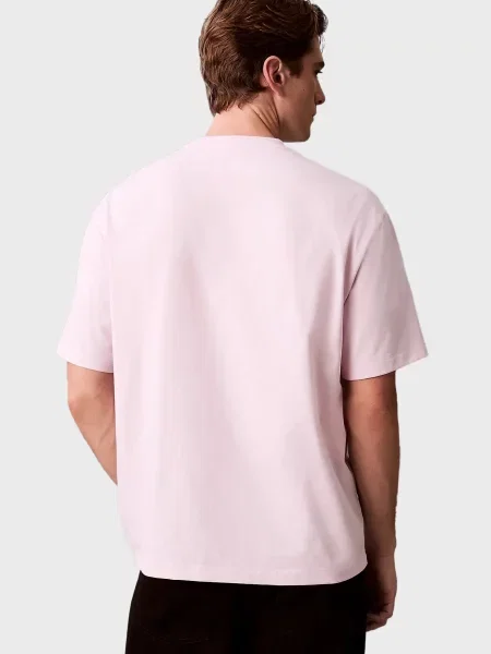 Графический футболка Calvin Klein Jeans розовая