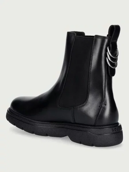 BOSS Orange боти челси дамски от кожа Arisa черно