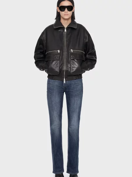Шкіряна куртка Allsaints чорна