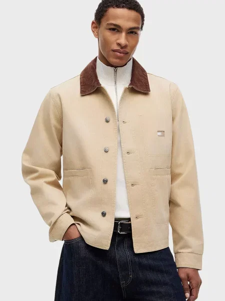 Джинсовая куртка Tommy Jeans бежевая
