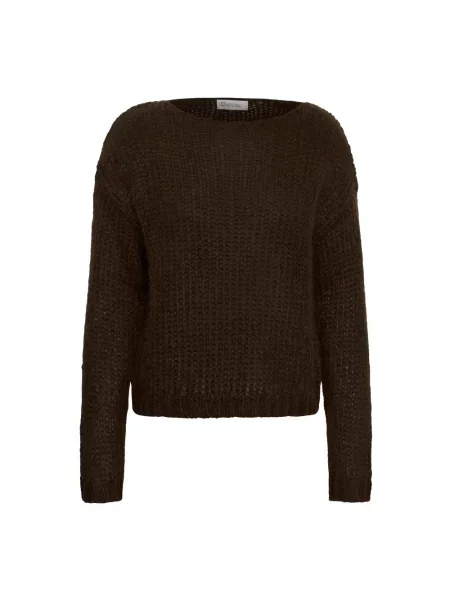 Dzianinowy sweter My Essential Wardrobe brązowy