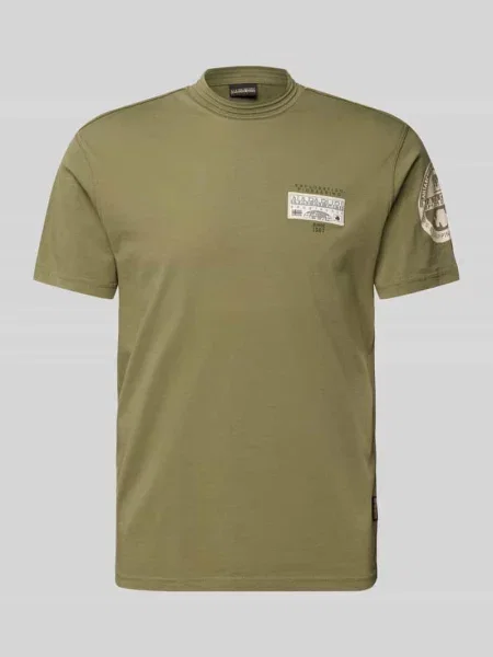 T-shirt z naszywką z logo model ‘AMUNDSEN’ Napapijri