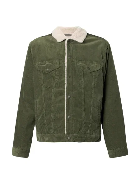 GAP Prehodna jakna Sherpa kremna / oliva