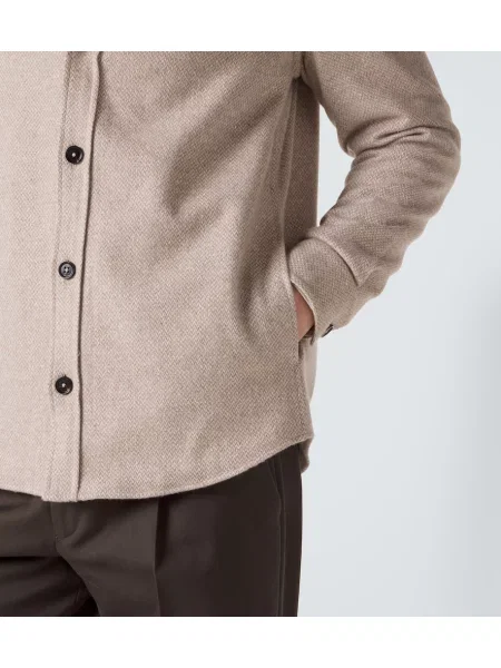Geacă Zegna de mătase bej