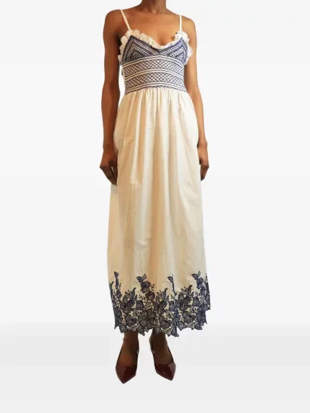 Rochie midi Loretta Caponi alb