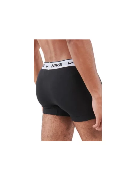 Boxerky Nike Everyday Cotton Stretch Trunk black/white wb černé