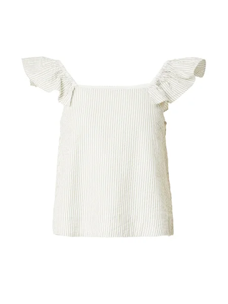 SELECTED FEMME Top SLFVITTORIA verde pastel alb